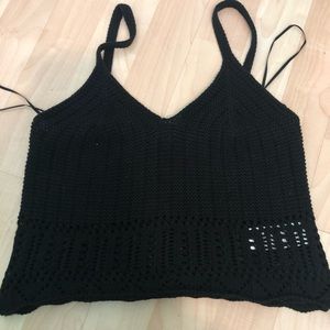 Crocheted crop top